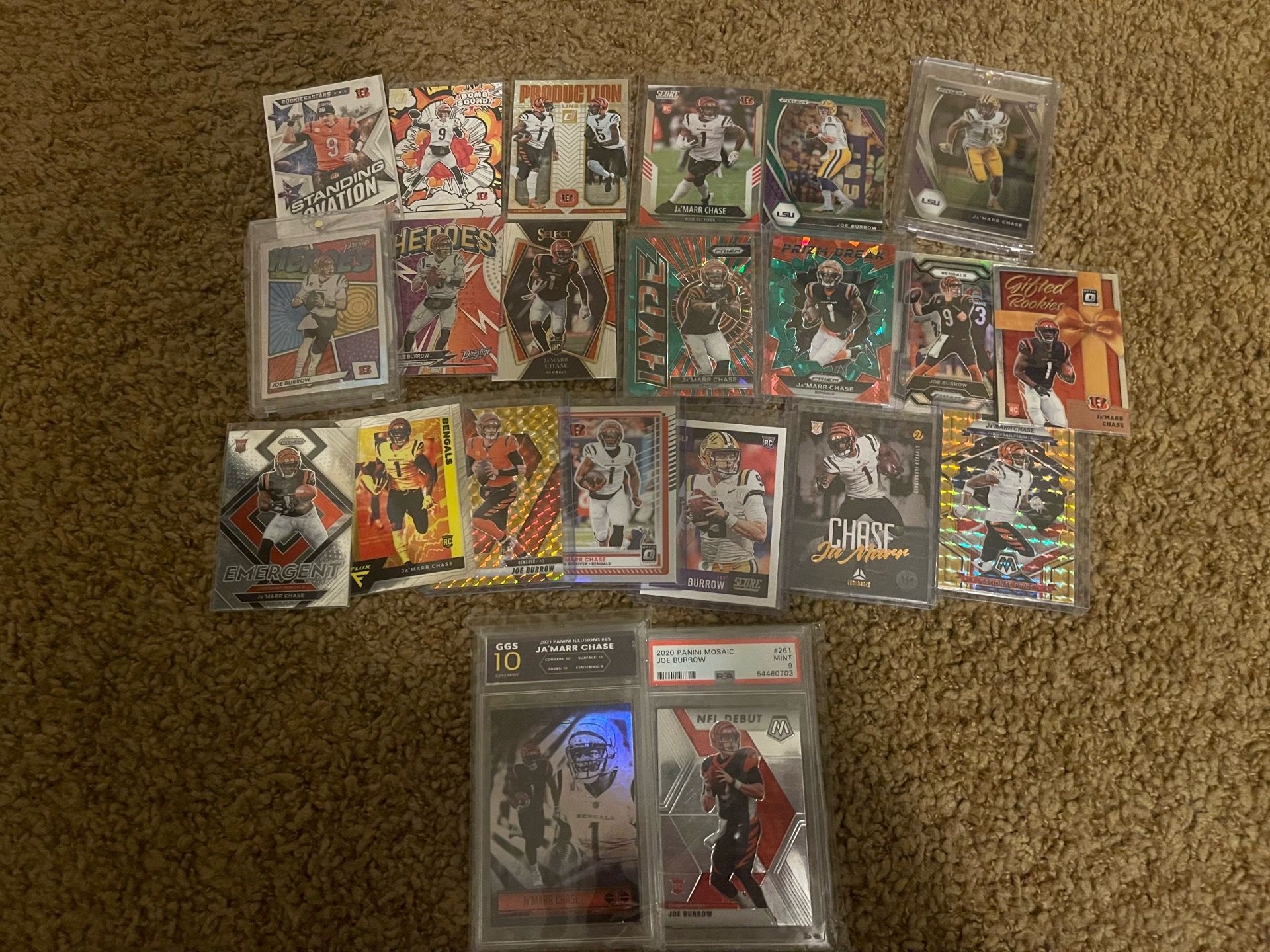 Bengals football card lot