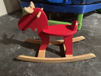 IKEA wooden toy rocking horses,
