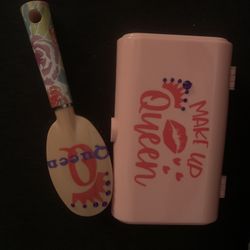 Girls Makeup Box  With Hair Brush