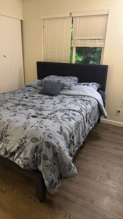 Queen sized bed