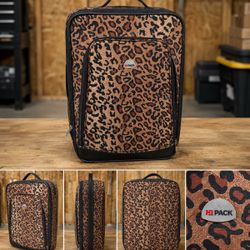 Leopard Suitcase Carry On Size 