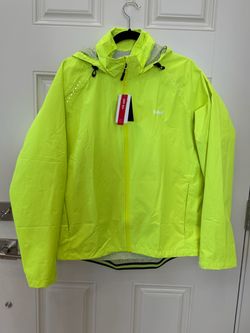 Baleaf Neon Yellow Hooded Reflective Jacket size women’s XL