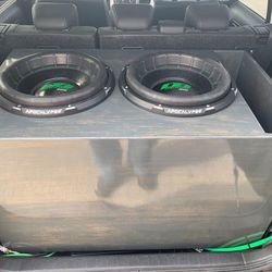 Custom Fat Enclosures 8’ 10’ 12’ 15’ Universal Anything You Need Cables Wiring 3rd Party Stereo Speaker Subwoofer Amplifier Voz Bass Bajos Epicenter S