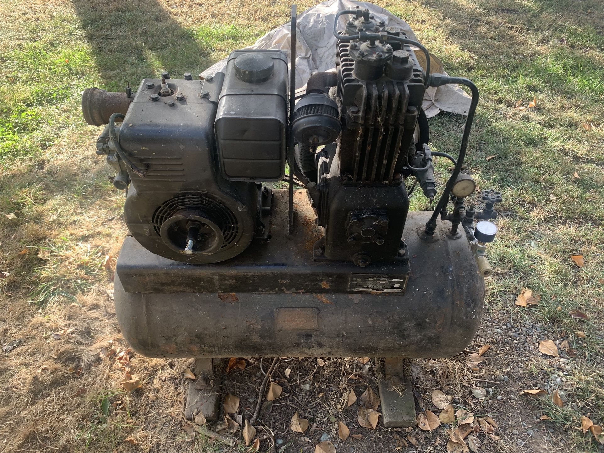 1954 Harris Gas Powered Air Compressor