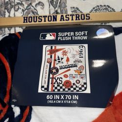 Astros Plush Throw