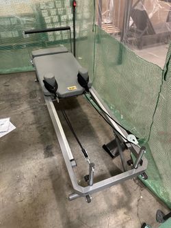 New Foldable Pilates Reformer Machine Adjustable Tension for Home and Gym 300 lbs Cap