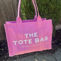 AUTHENTICATED MARC JACOBS CANDY PINK LARGE TOTE BAG