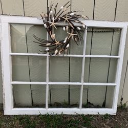 Vintage Wood Frame Window 