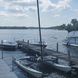 Hobie Cat Catamaran Sailboat With Trailer 