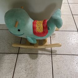 Wooden Whale Rocker
