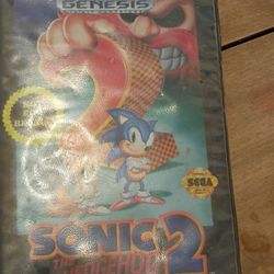 Sonic the hedgehog 2 for Genesis console