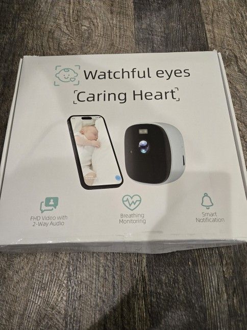 Smart Baby Monitor with Floor Stand, 2K Crib Camera with AI Breathing Monitor