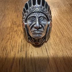 Sterling Silver 925 Native American Ring Size 9