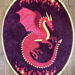 🔥 Rare ThinkGeek Legendary Dragon Rugs – Brand New (2 Available!) 🔥