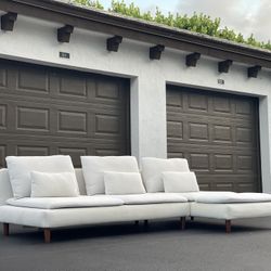 Sofa/Couch Sectional - White - Fabric - Ikea - Delivery Available 🚛