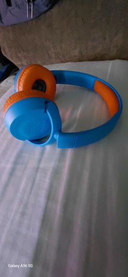 Kids On-Ear Headphones Blue and Orange