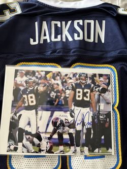 Reebok San Diego Chargers Jersey With Autographed Photo