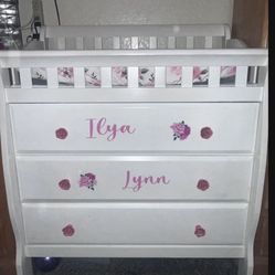White Changing Table 