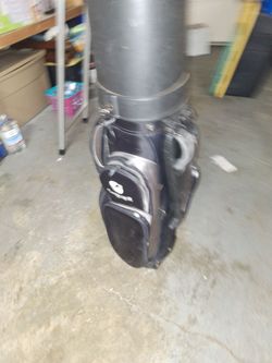 Golf cargo self contained travel golf bag on the wheels