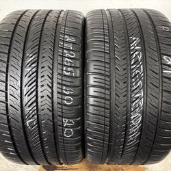 2 Tires 265 30 20 Michelin Pilot Sport All Season 100% Tread No Repairs
