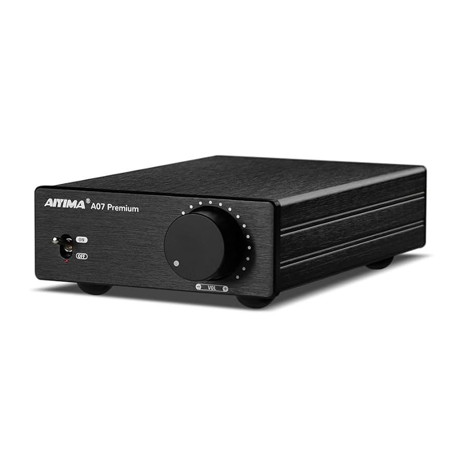 AIYIMA A07 Premium TPA3255 Power Amplifier 300Wx2 HiFi Class D Amp Mini 2 Channel Stereo Amplifier for Desktop Bookshelf Speaker Home Audio Theater Sy