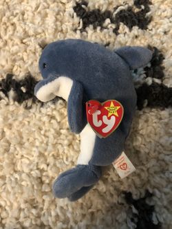 Retired Dolphin Beanie Baby Mint Condition