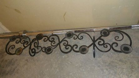 Fireplace metal candle holders