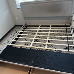 King Size Bed Frame with 2 Storage Drawers