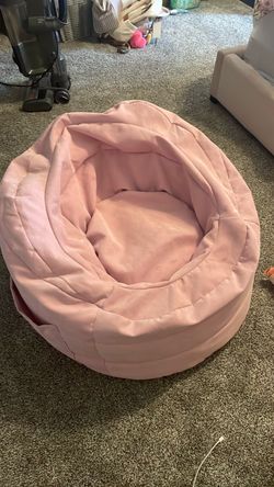 Pink beanbag chair