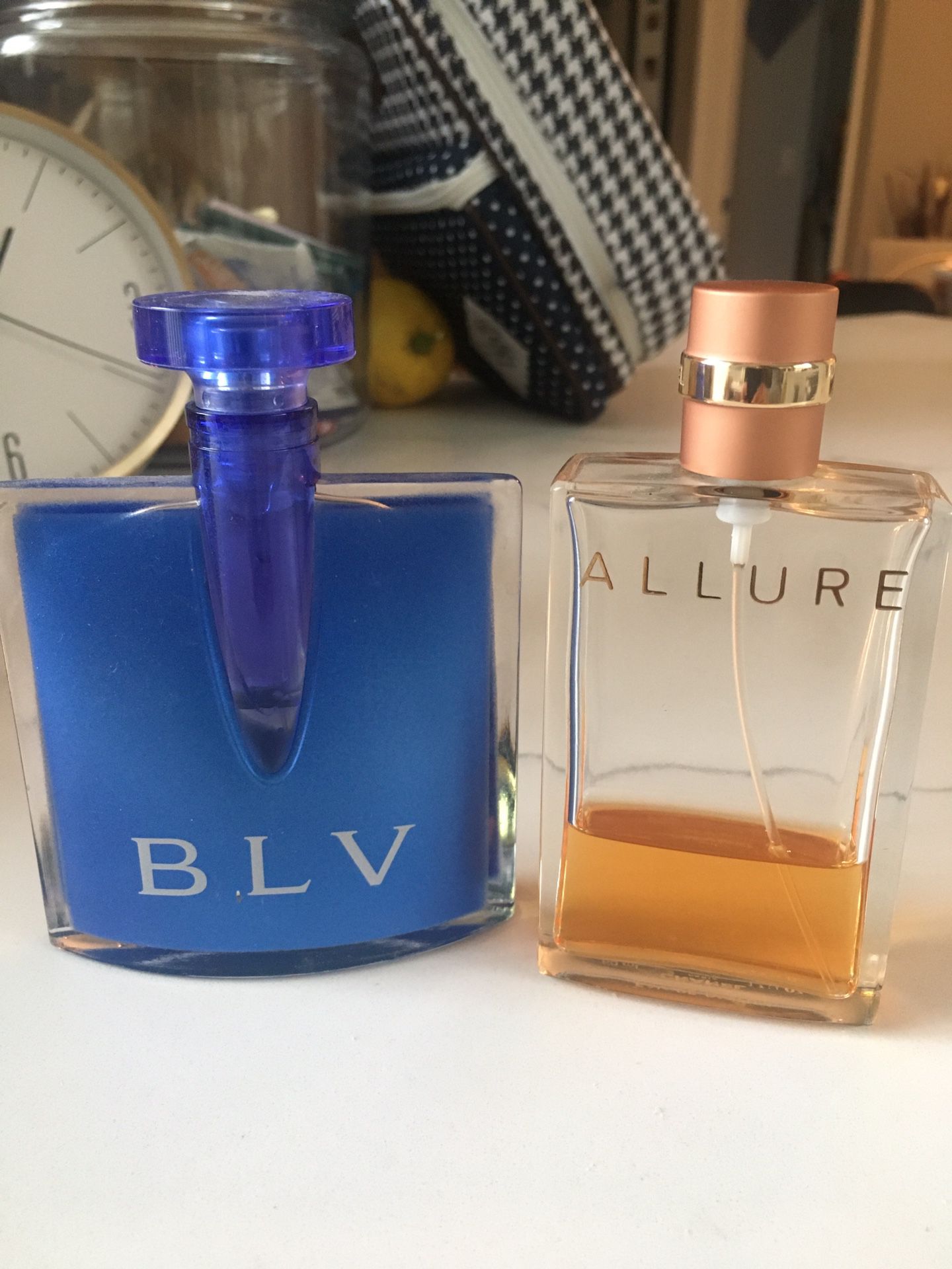 Chanel and bvlagari Perfume