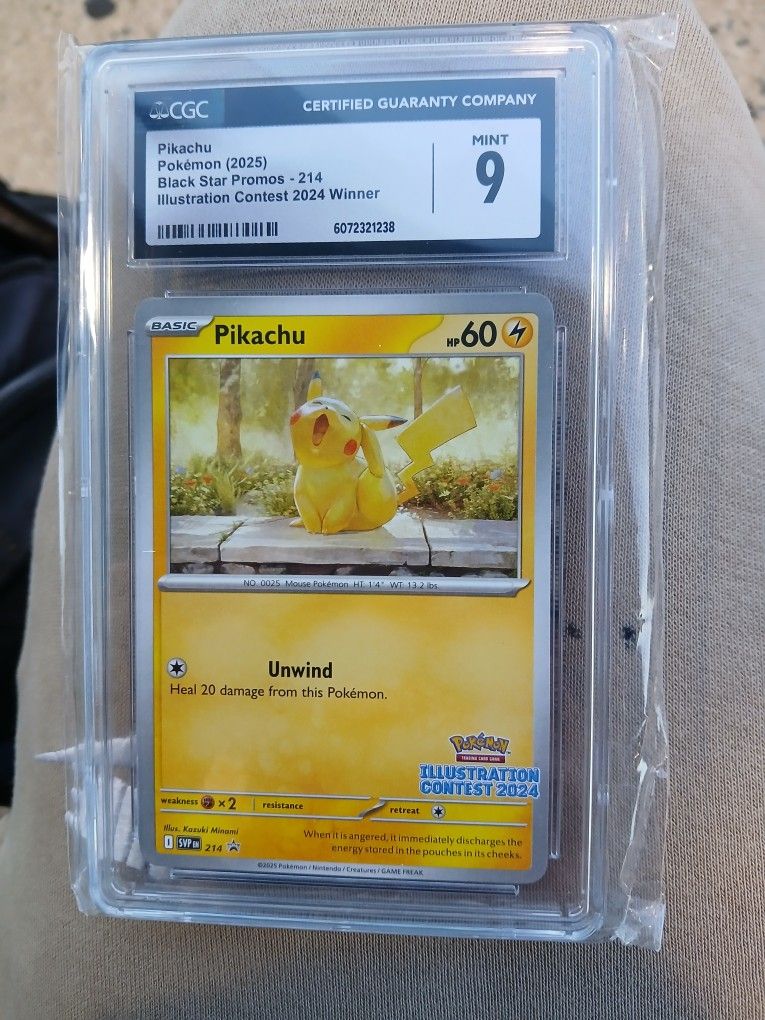 Graded Illistrator Pikachu Contest Winner 2024