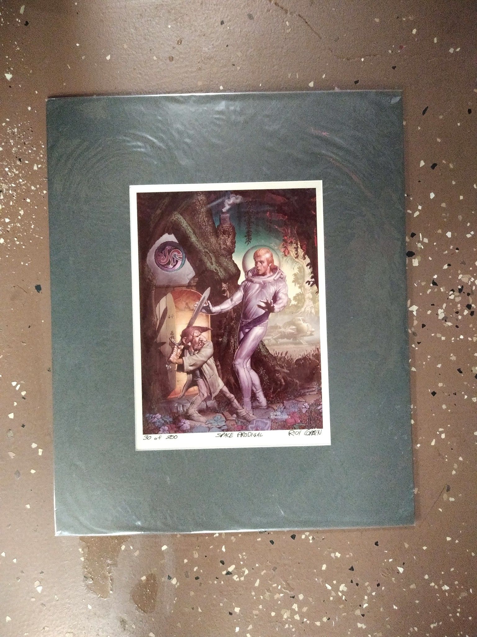 COMIC BOOK ARTIST RICHARD CORBEN LTD SIGNED PRINT 1980S