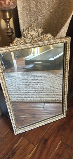 Vintage mirror heavy cute for a vanity