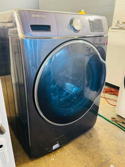 Samsung Large Capacity Front Load Washer – Steam Wash – Dark Stainless Steel – Fully Tested – Excellent Condition