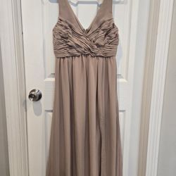 Birdie Grey Size M Taupe Bridesmaid Dress