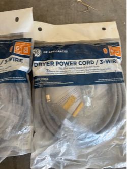 Dryer power cord 3 wire