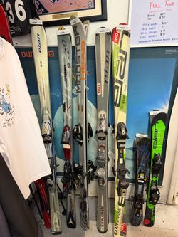 preowned skis with bindings located at sin city snowboards