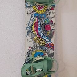 BURTON "Stigma"152cm Snowboard + ARBOR  Bindings