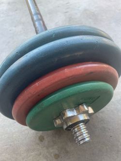 Power Systems Barbell & Rubber Weight Set