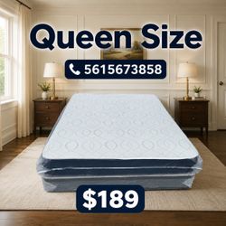 Queen Mattress Set – Medium – Brand New – Delivery Available 🚚