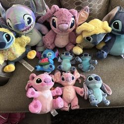Disney Stitch Plushies All For $100