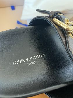 Louis Vuitton Lock It Flat Mule Cacao. Size 37.0