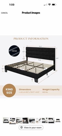 king size platform bed fram