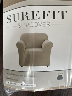 Stretch Delicate Leaf One Piece Chair Slipcover Thumbnail