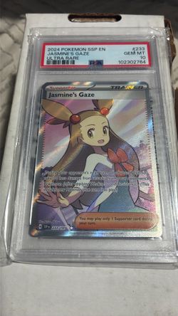 2024 POKEMON SSP EN-SURGING SPARKS ULTRA RARE #233 JASMINE'S GAZE PSA 10
