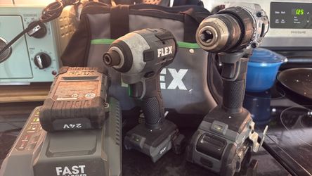 FLEX 24V Drill & Impact Driver Combo Set