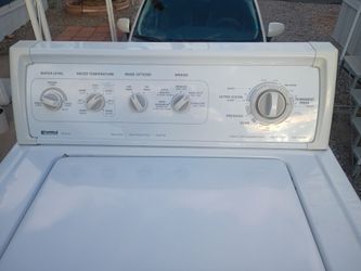 Washer and electric dryer