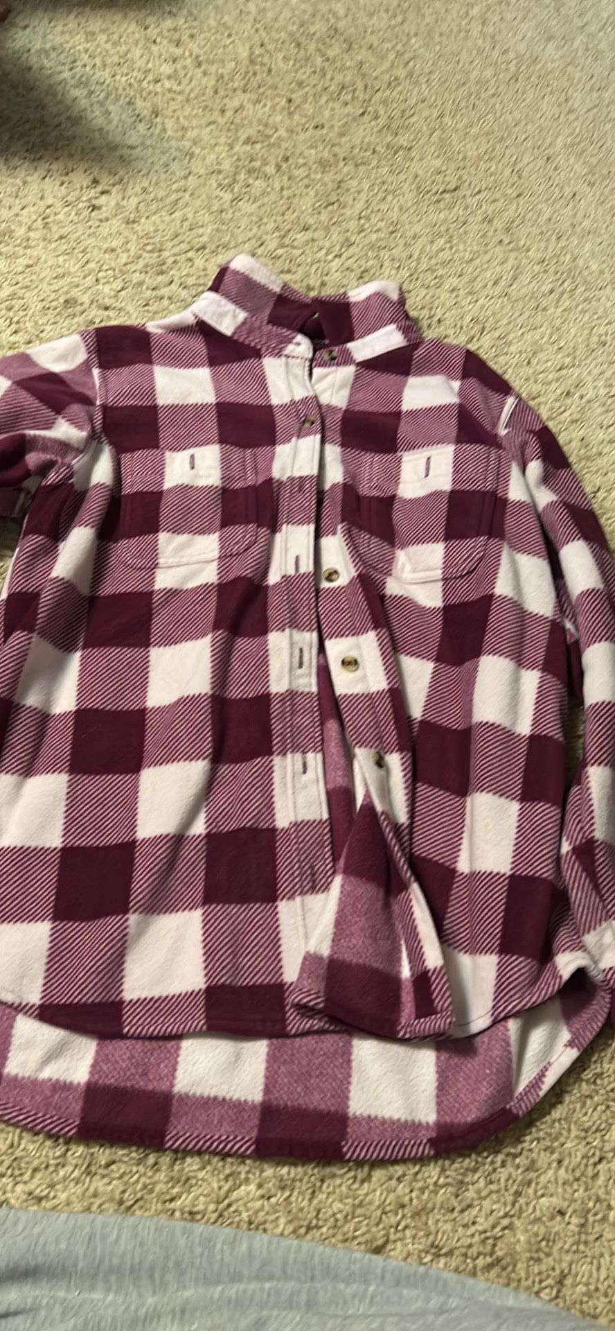 Xl Purple Plad Woman’s Long Sleeve