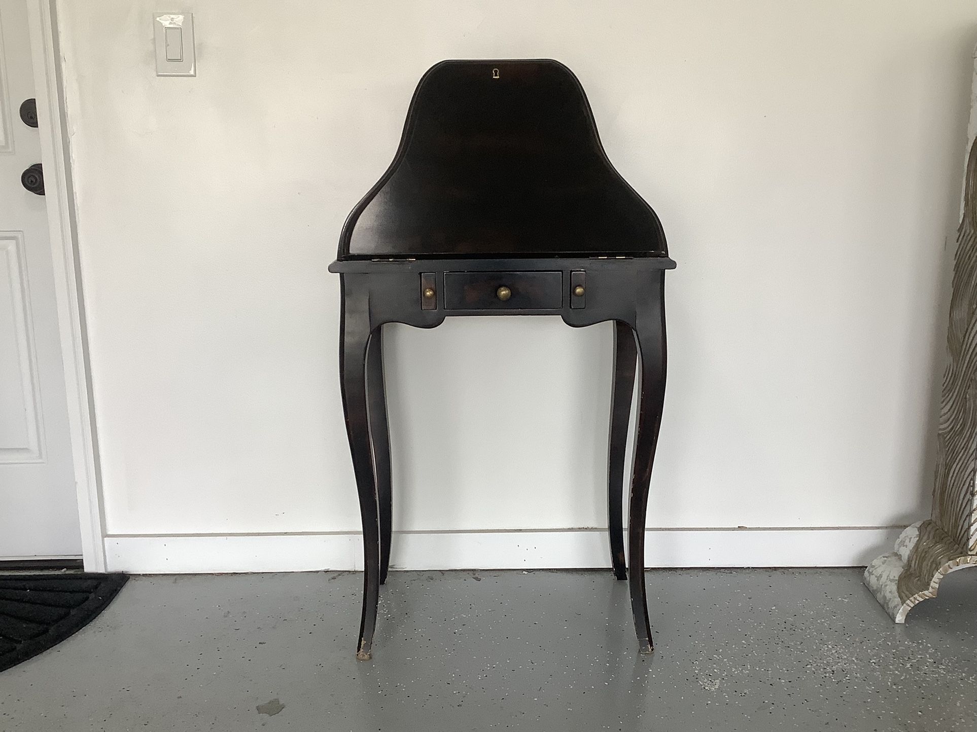 Secretary Desk Black, No Key