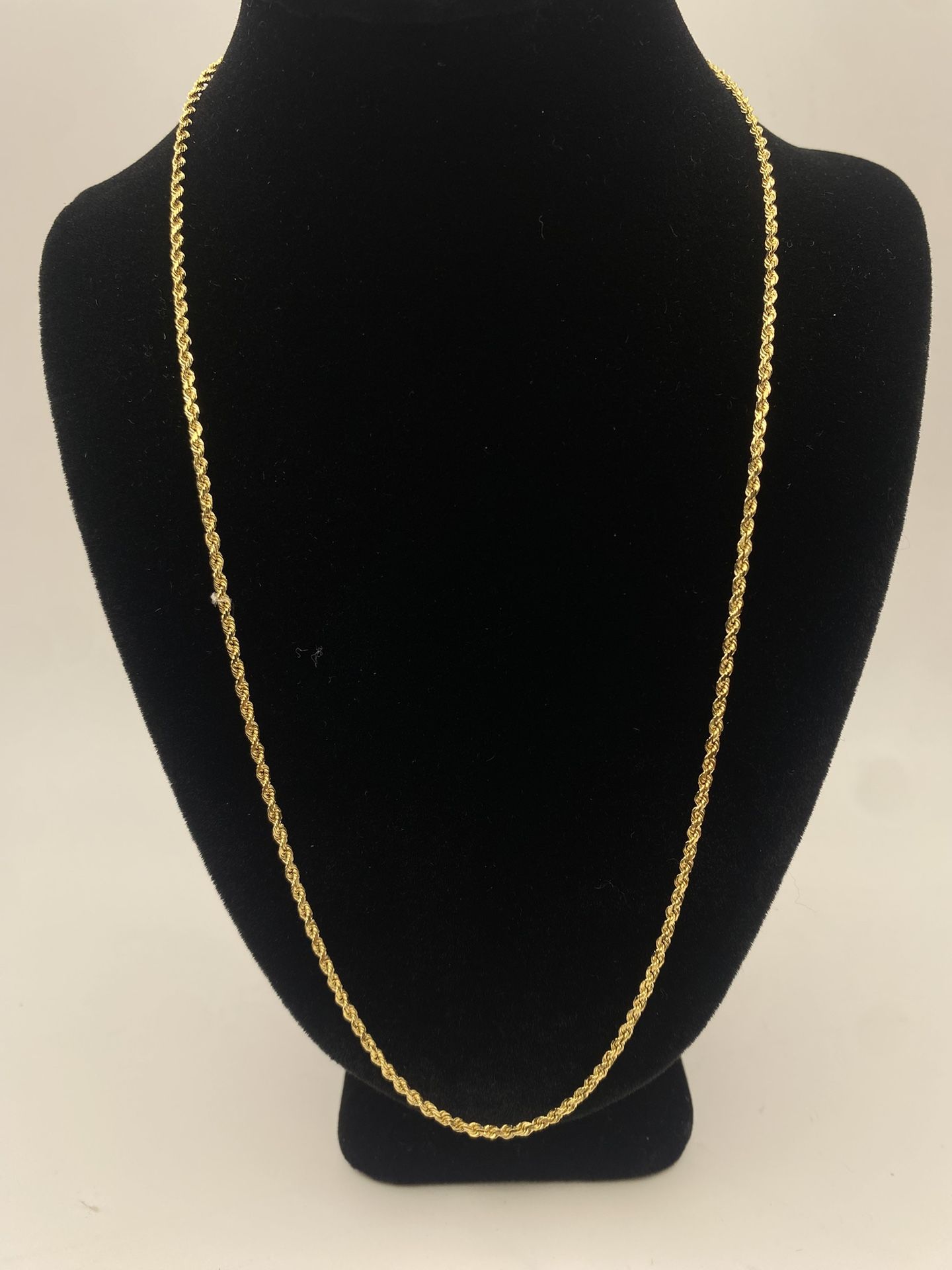 14k Gold Rope Chain 18”